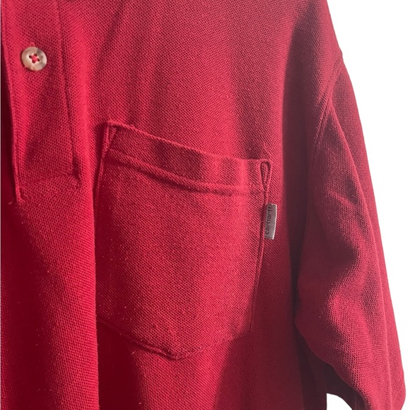 Men’s Carhartt Red Short Sleeve Polo Shirt L-XL - Picture 2 of 5